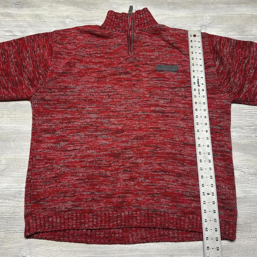 VTG Southpole Sweater Mens XL Red Gray Oversized Streetwear HipHop Ski Snowboard - Picture 6 of 8